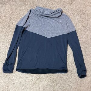Nike Running Gray and Blue Long Sleeve Top